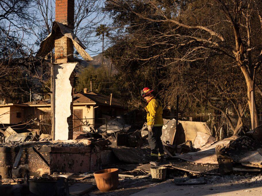 Many homes that will be rebuilt in Los Angeles will need to meet the state's building codes for wildfire-resistant materials. But most remaining homes were built before they were passed.