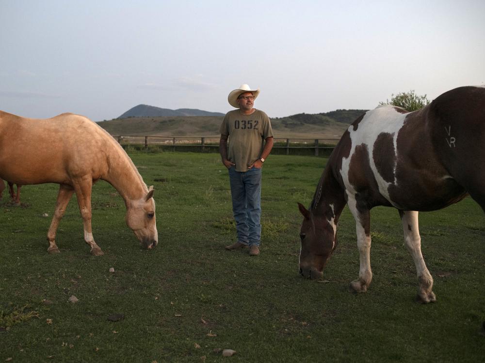Michael Lozano at the Warhorse Ranch near Steamboat Springs, Colorado, 2024.