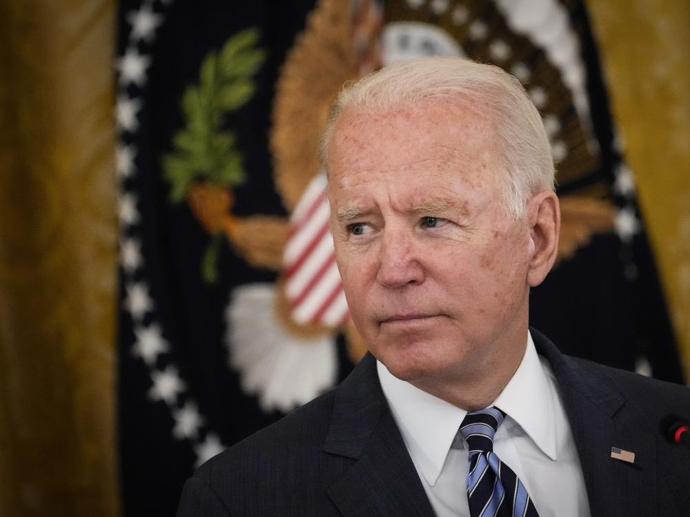 President Joe Biden speaks during a meeting about cybersecurity in the East Room of the White House on Aug. 25, 2021. On Thursday, Biden signed a sweeping new executive order on cybersecurity.
