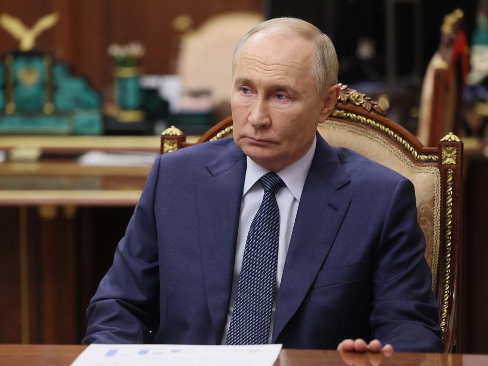 If the incoming Trump administration takes on the role of mediator, it may favor Russian President Vladimir Putin, seen here at a meeting in Moscow on Monday.