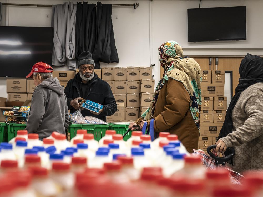 The pantry's clientele used to be mostly African American, but more recently it's also serving migrants from Latin America, Afghanistan, and other places.