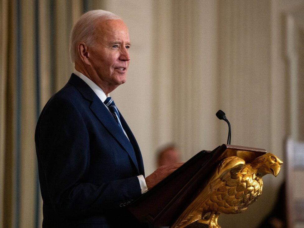 President Biden speaks during a White House event in this Jan. 5, 2025 file photo.