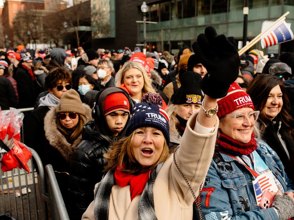Amy Long, from North Carolina, during President Donald Trump's second inauguration on Monday, Jan. 20, 2025, in Washington D.C.