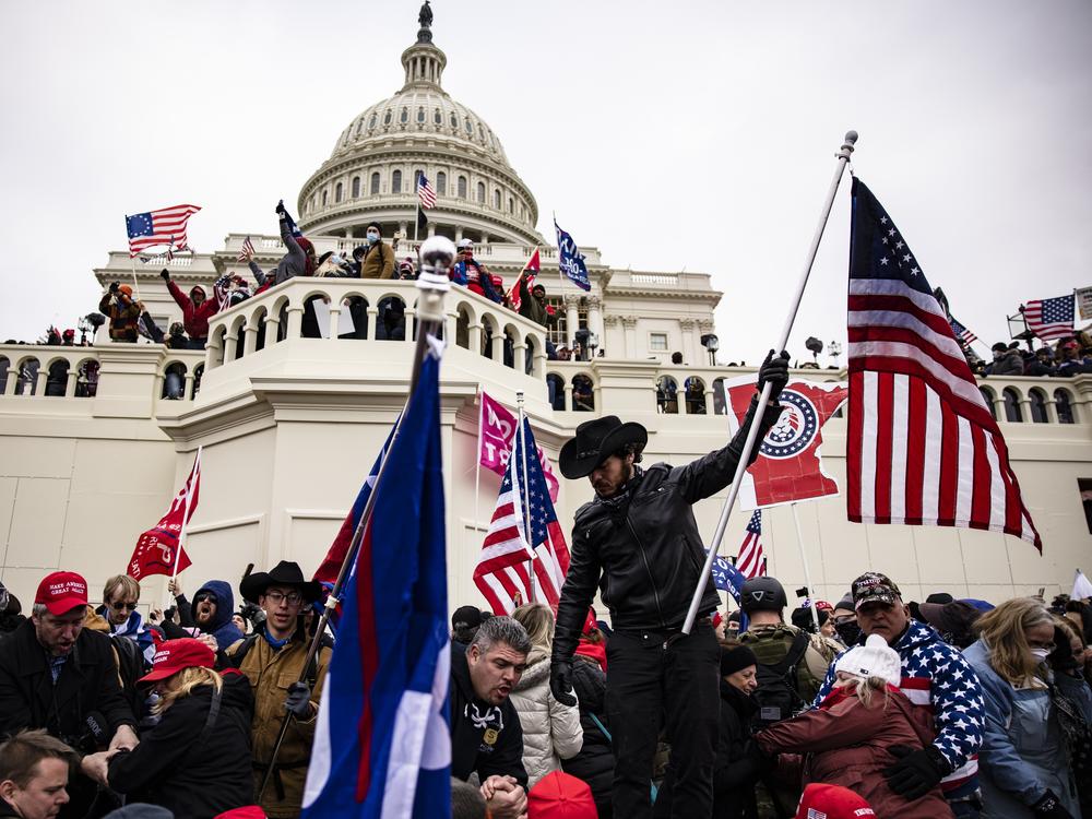 Pro-Trump supporters storm the U.S. Capitol following a rally with then-President Donald Trump on January 6, 2021 in Washington, D.C.
