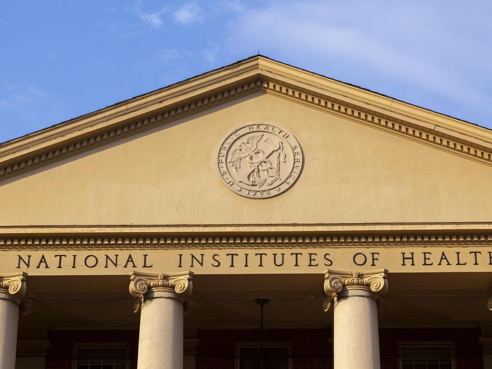 The historic main building of the National Institutes of Health in Bethesda, Maryland.