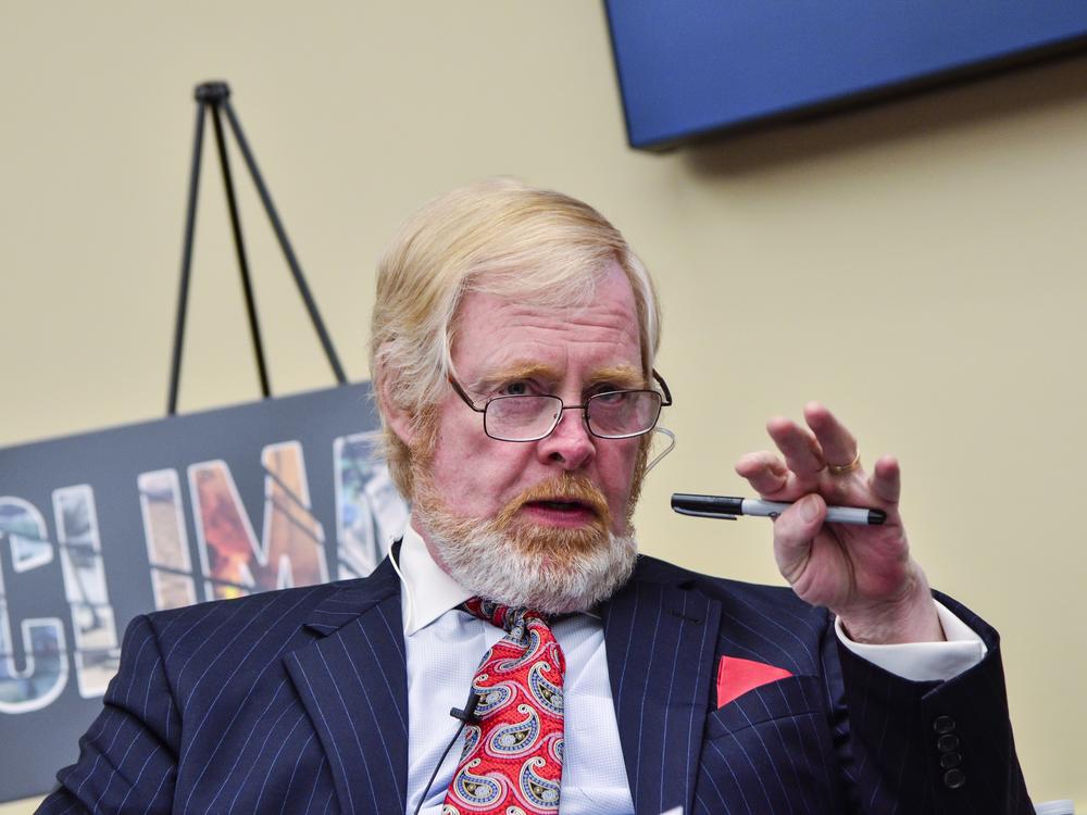 President Trump says he wants L. Brent Bozell III, Founder and President of the Media Research Center, to lead the U.S. Agency for Global Media, or USAGM. In this 2016 photo, Bozell speaks during a 