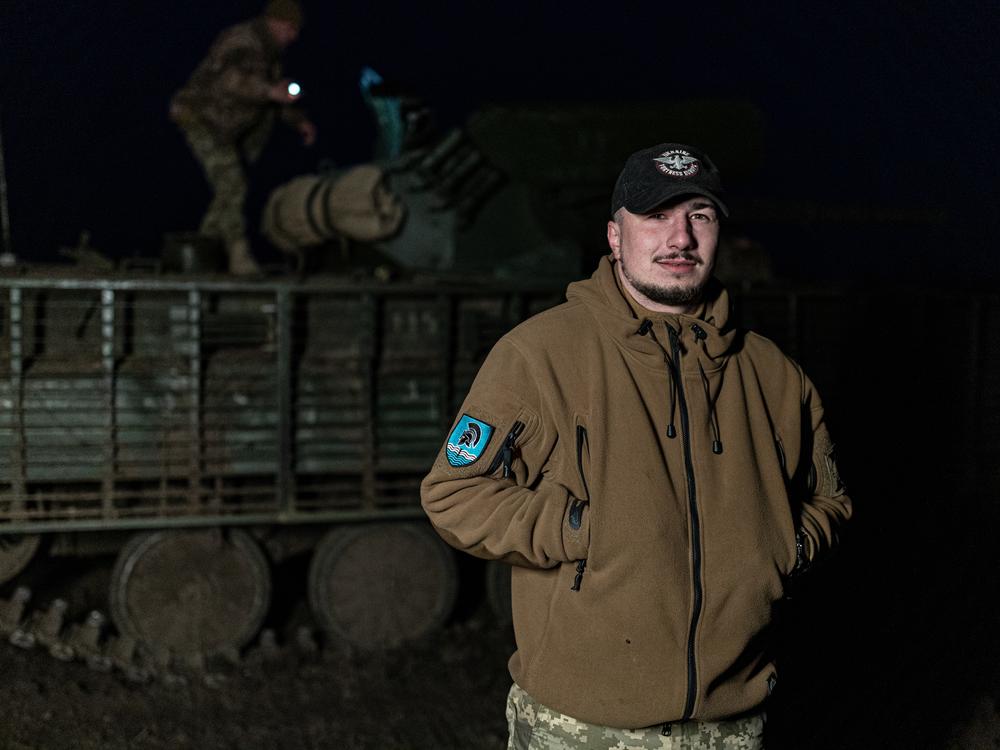 Karyi is the 24-year-old commander of the 1st Battalion. He's been wounded twice fighting to slow Russia's invasion.
