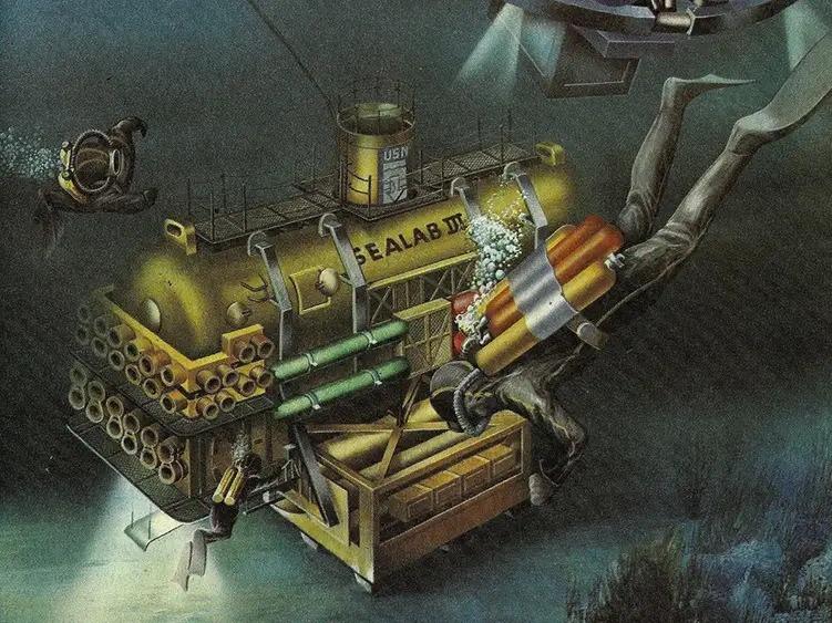 Artist's rendering of Sealab III.