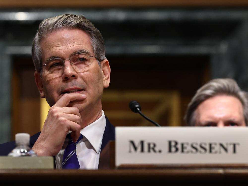 Bessent testifies before the Senate Finance Committee during his confirmation hearing for Treasury Secretary in the Dirksen Senate Office Building in Washington, D.C., on Jan. 16, 2025.