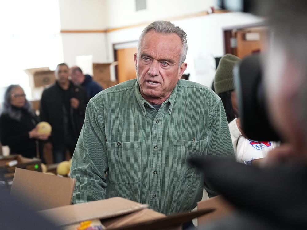 Robert F. Kennedy Jr. says faith-based, 12-step and farm- or camp-centered programs should be a major part of the U.S. addiction response. Here, he visits the First Baptist Church food pantry in New York City last year.