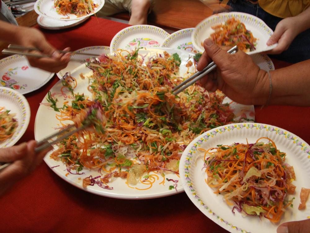 Chelsea Tan and her friends participate in a 