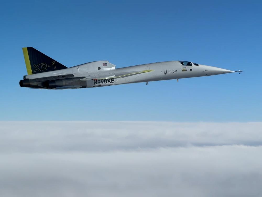 Boom Supersonic's XB-1 breaks the sound barrier on Jan. 28.