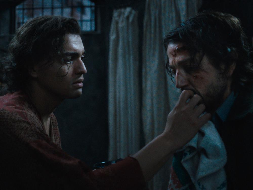 Tonatiuh and Diego Luna in <em>Kiss of the Spider Woman.</em>
