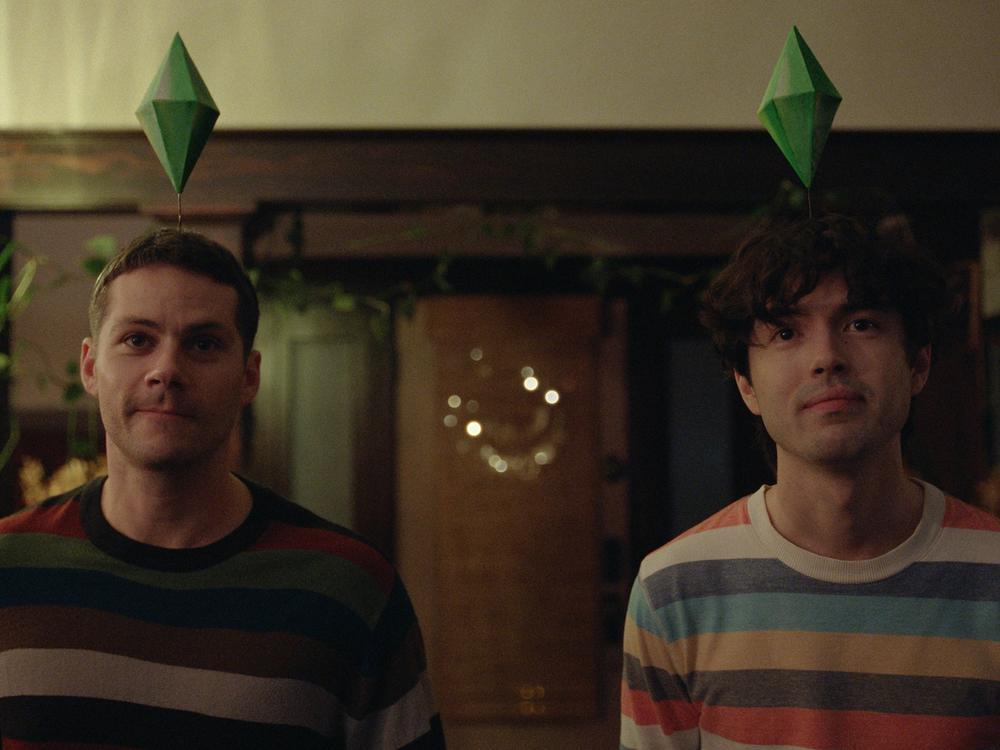 Dylan O'Brien and James Sweeney in <em>Twinless,</em> which Sweeney also wrote and directed. The film won the festival's audience award for U.S. dramatic films.