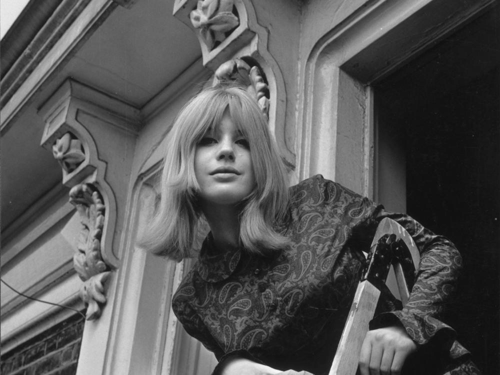 English singer, actress and '60s icon Marianne Faithfull.