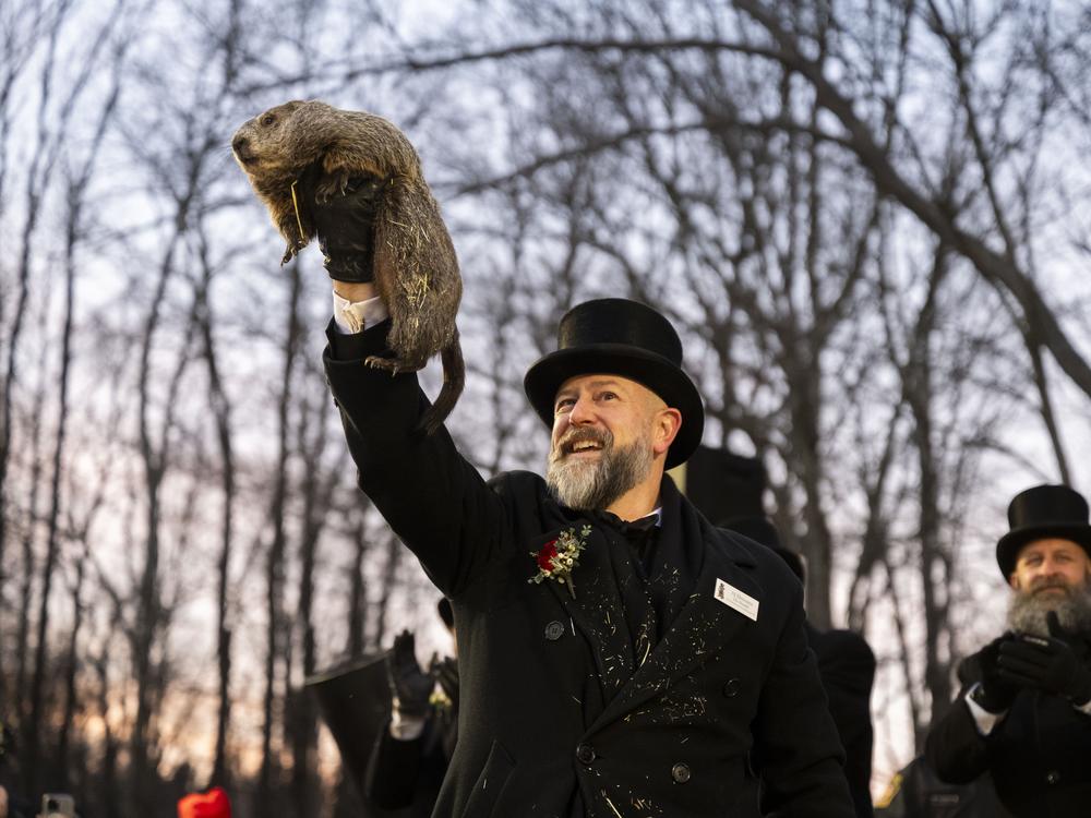 Punxsutawney Phil saw his shadow, predicting winter weather will stick around for six more weeks.