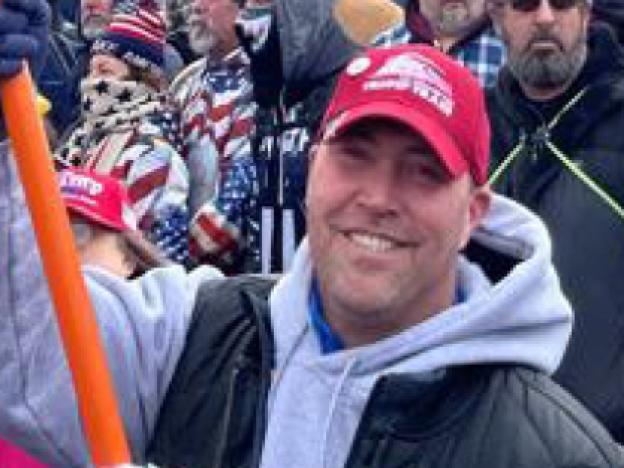 Kasey Hopkins at the U.S. Capitol on Jan. 6, 2021.
