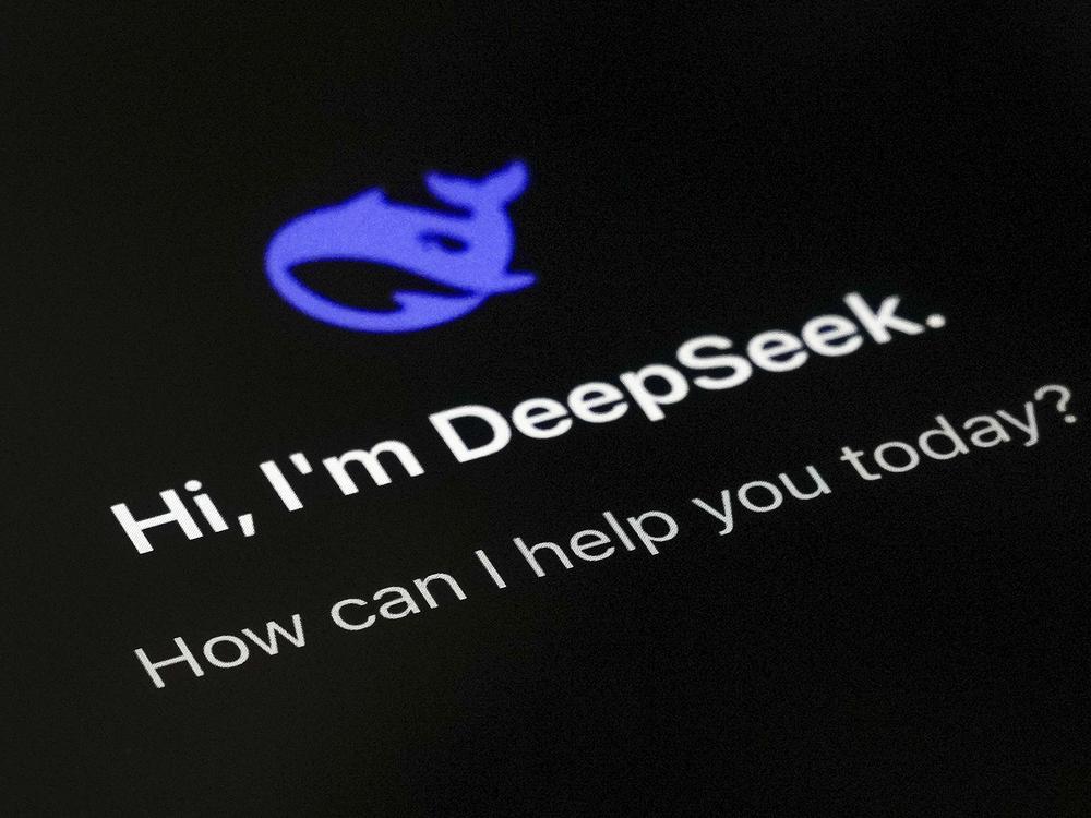 The smartphone app DeepSeek's page is seen on a smartphone screen in Beijing, Tuesday, Jan. 28, 2025.