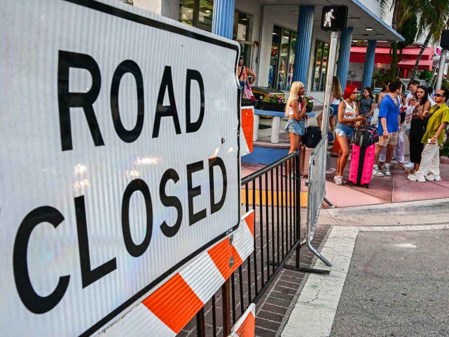 The City of Miami Beach closed the streets in South Beach during Spring Break weekend last year.