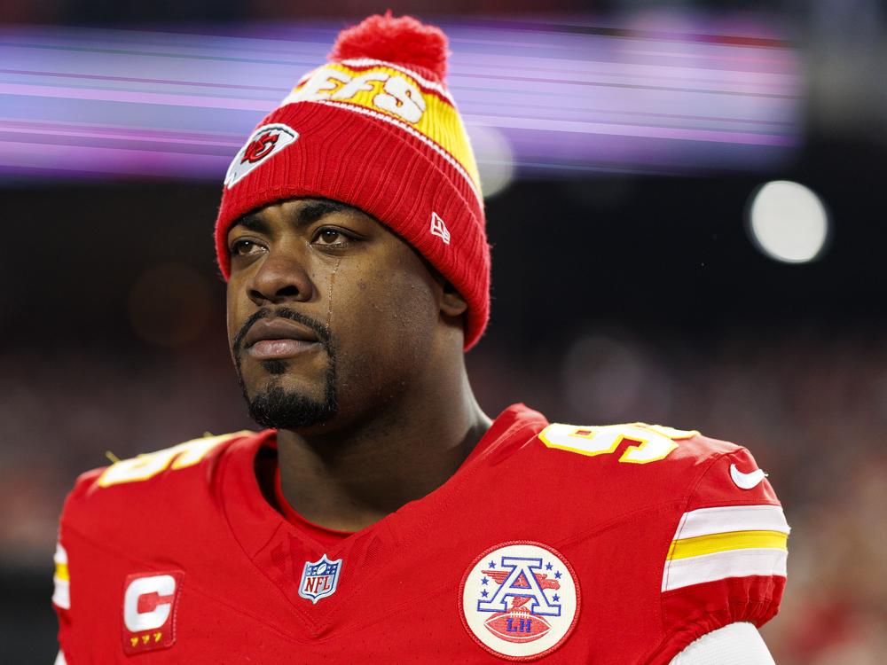 During Chiefs games, defensive tackle Chris Jones is a six-foot-six, 310-pound wrecking ball. But he's become known for showing a softer side during performances of the national anthem.
