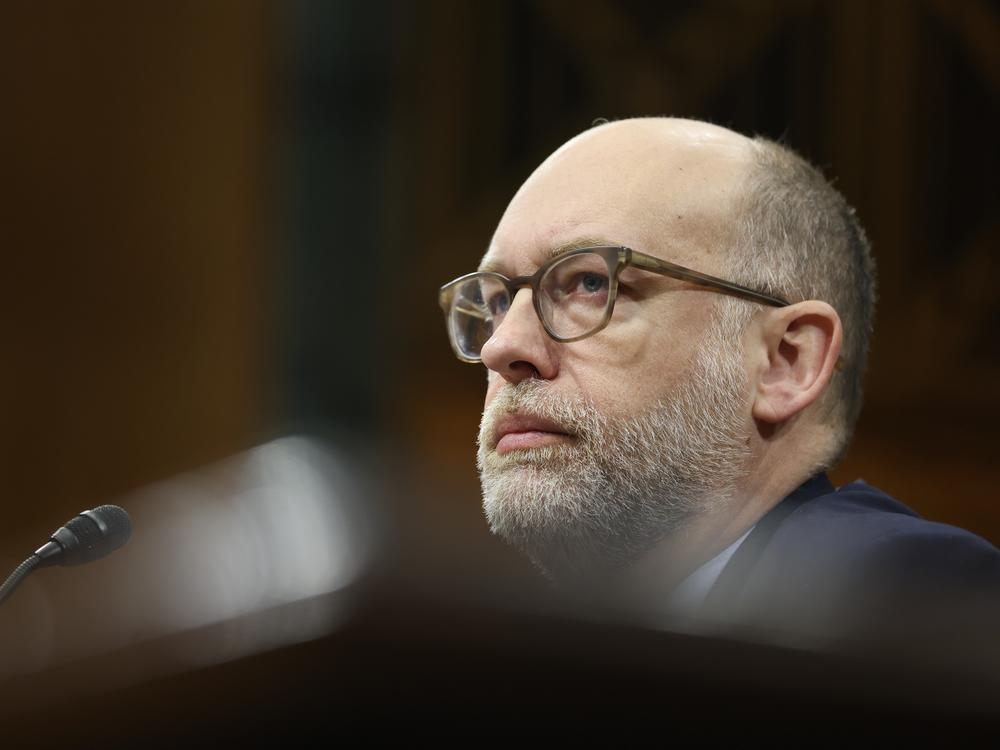Russell Vought, seen on Jan. 22, is now in charge at the country's consumer finance watchdog. Vought is one of the architects of Project 2025, and was recently confirmed as director of the Office of Management and Budget.
