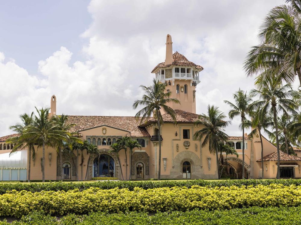 Exterior view of Mar-A-Lago on July 14, 2024 in Palm Beach, Fla.
