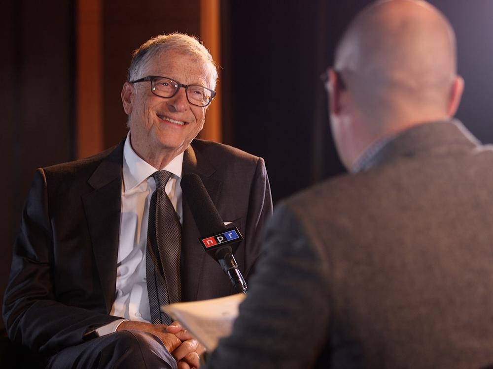 Bill Gates at NPR headquarters in Washington, D.C., February 5, 2025.