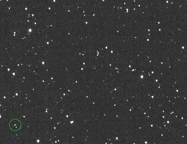 Images of 2024 YR4 as it tracks across the sky.