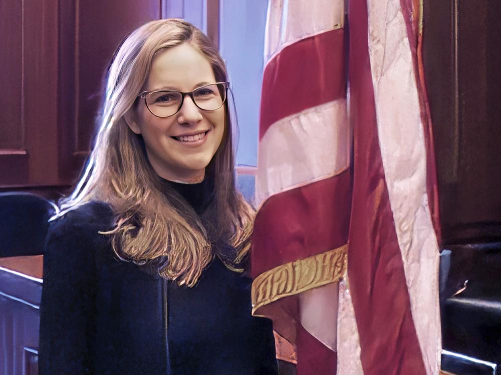 This undated image shows Danielle R. Sassoon, who resigned Thursday as acting U.S. attorney for the Southern District of New York. She was one of three federal prosecutors who resigned over the Justice Department's decision to drop the Eric Adams case.