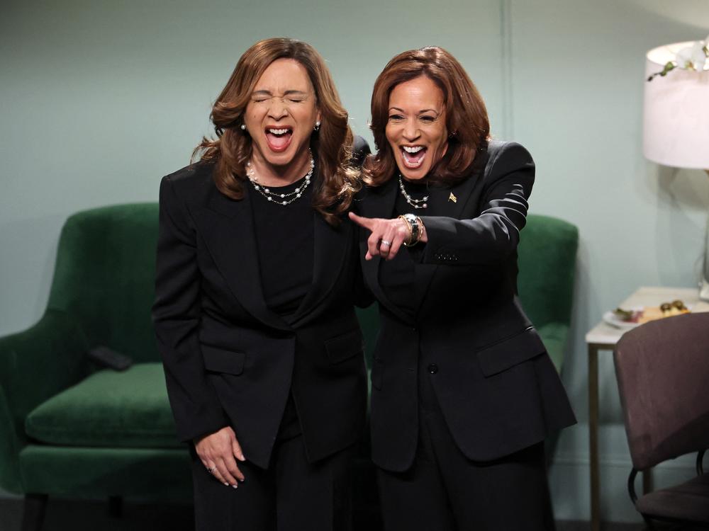 Maya Rudolph, left, played U.S. Vice President Kamala Harris during her 2024 presidential campaign.