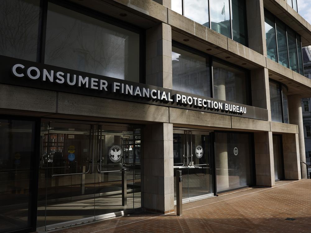The exterior of the Consumer Financial Protection Bureau headquarters in Washington, D.C. Employees of the CFPB were notified that the headquarters would be closed and that employees were to work from home.