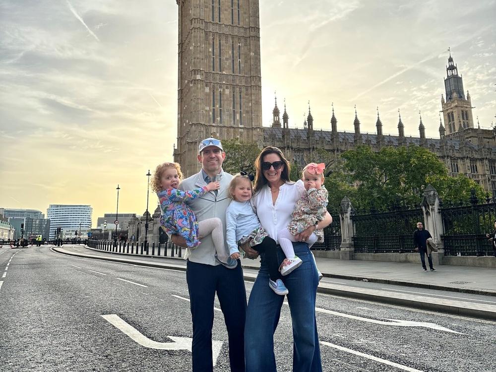 Maggie Loucks conceived twins, Sloane and Everly, through IVF at age 36 and her third daughter, Kingsley, without medical intervention at age 38. The Loucks family now lives in London.