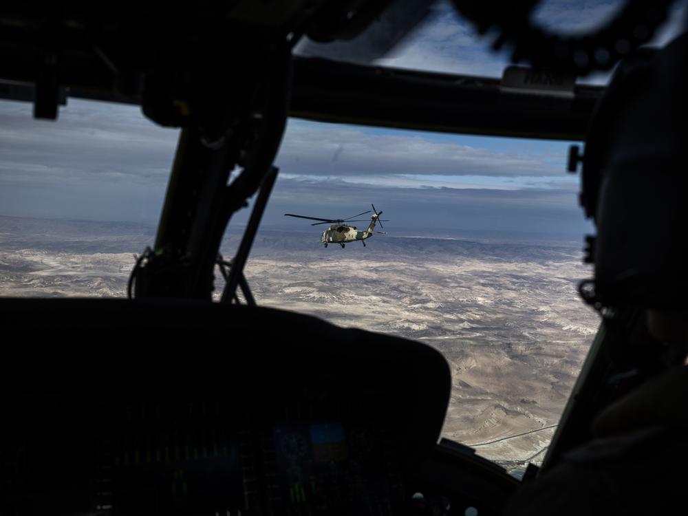 The Royal Jordanian Air Force's 8th Squadron on its way to Gaza on Feb. 9.