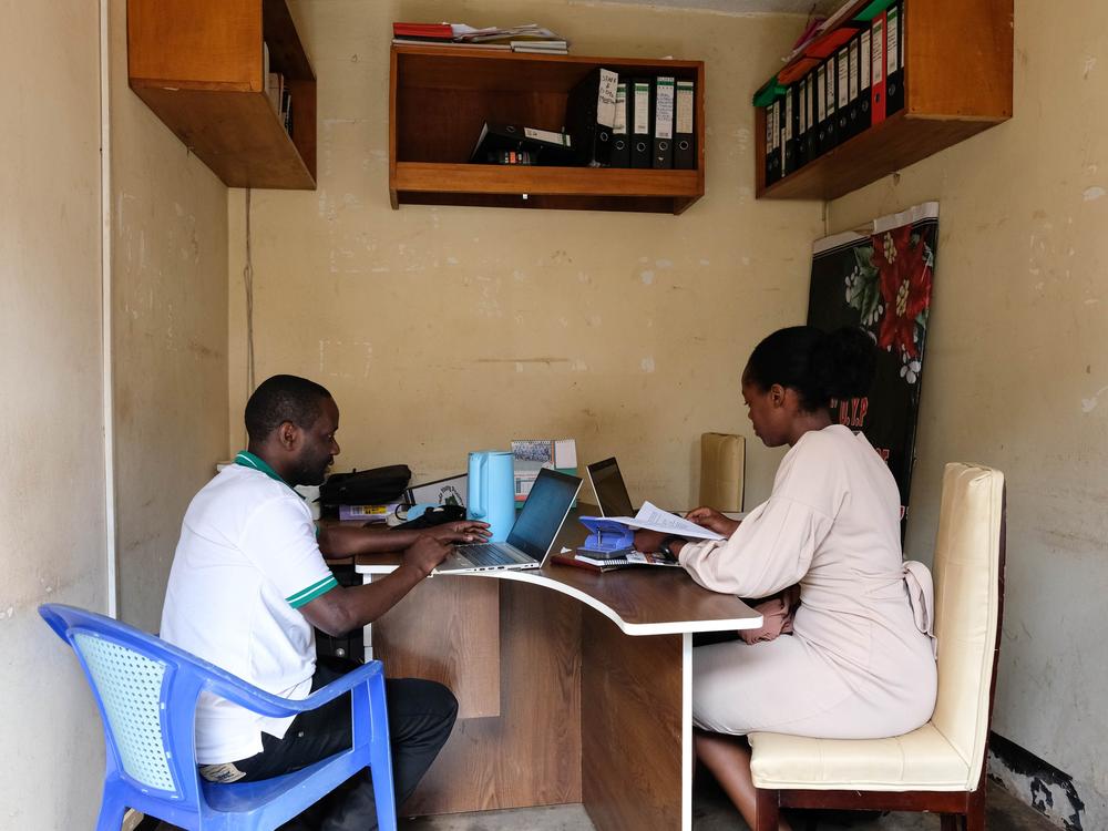 Two members of the senior management team for Uganda Young Positives (UYP), which addresses HIV/AIDS issues, say they are now working on a voluntary basis after USAID cuts affected the group's funding.