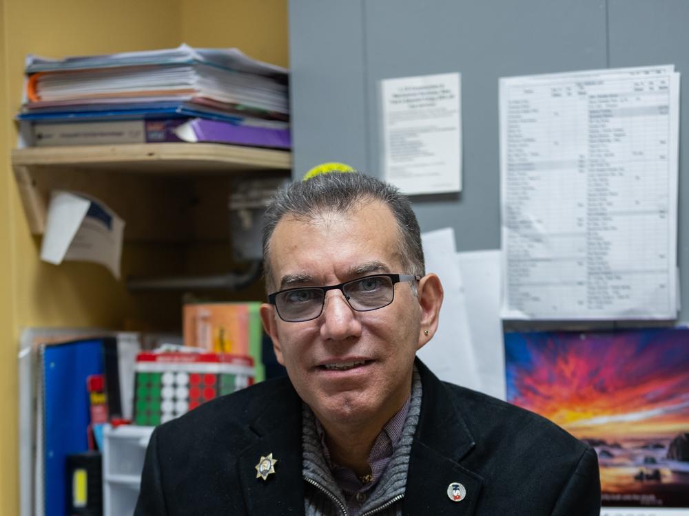 Carlos Collado, vice president of the Bodega & Small Business Group, in his office at one of his supermarkets, Fine Fare, in the Bronx, New York City, on Wednesday, Feb. 12, 2025.