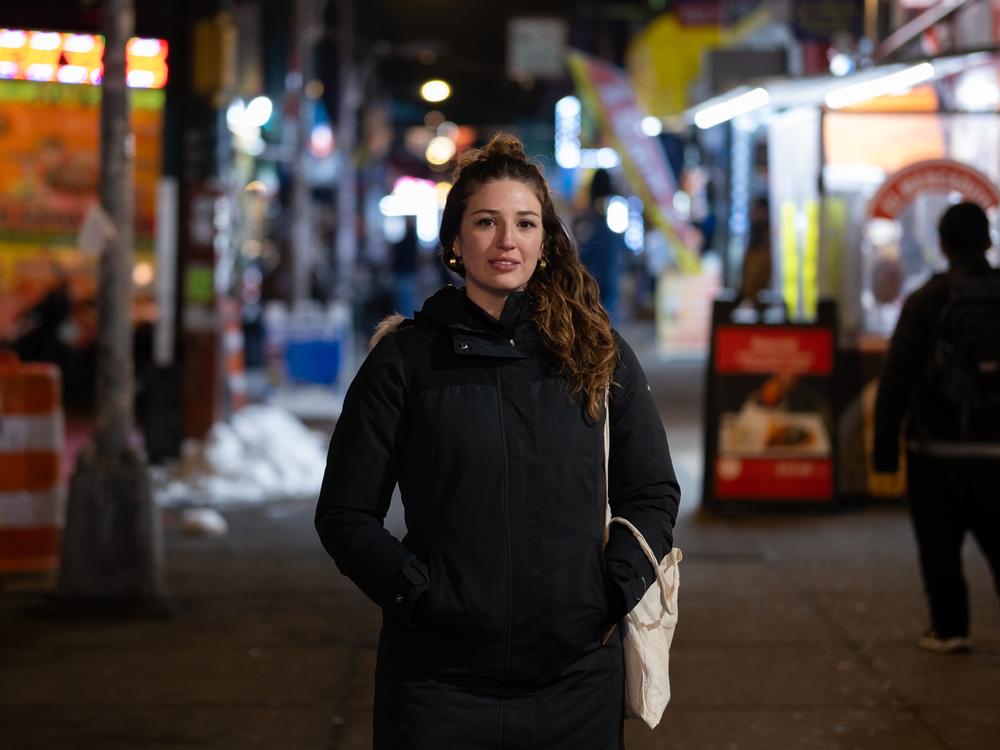 Carina Kaufman-Gutierrez, deputy director of the Street Vendor Project, in Jackson Heights, Queens, New York City, on Wednesday, Feb. 12, 2025.