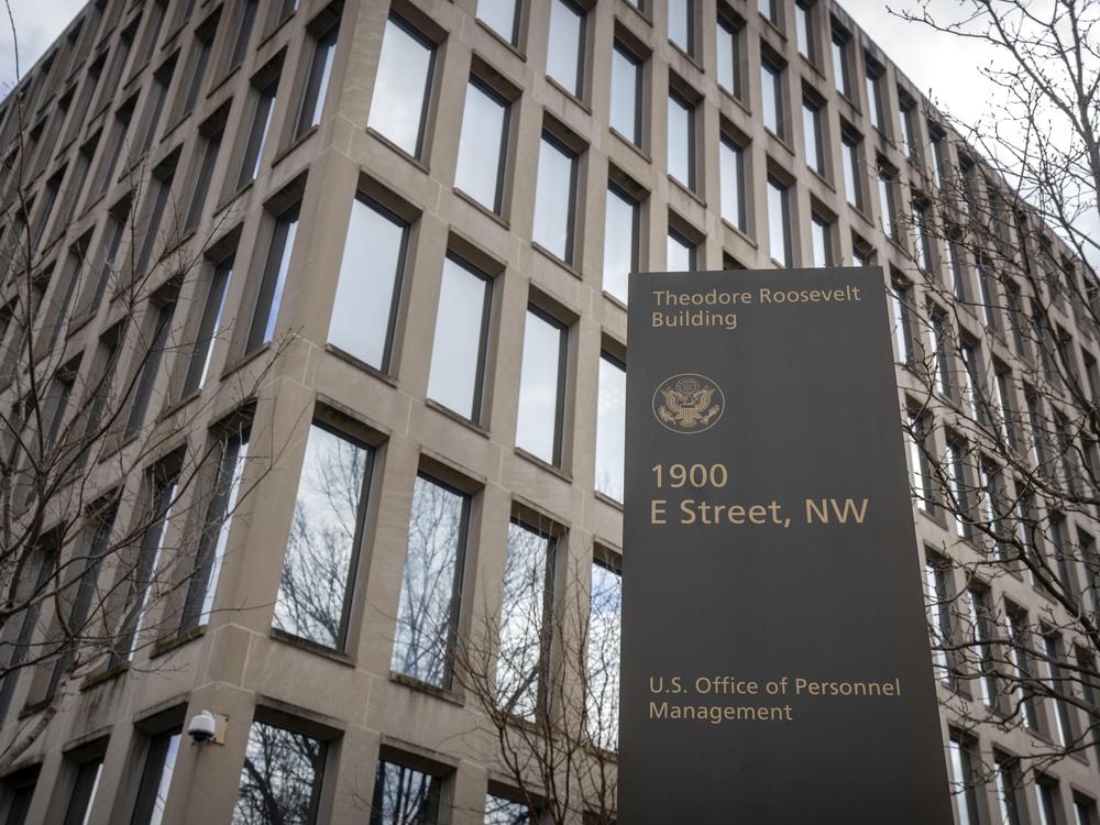 The Theodore Roosevelt Building, location of the U.S. Office of Personnel Management, is pictured on Feb. 13, 2024, in Washington, D.C.
