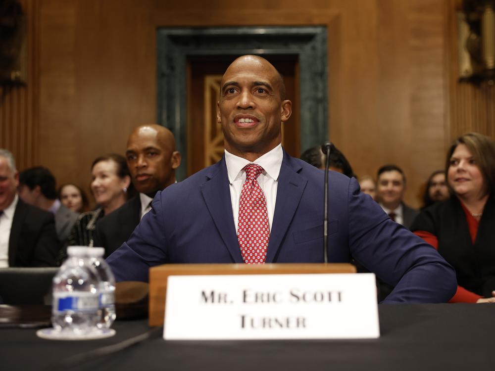 Housing Secretary Scott Turner, pictured at a confirmation hearing last month, says he has launched a DOGE task force to review every dollar the Department of Housing and Urban Development spends.