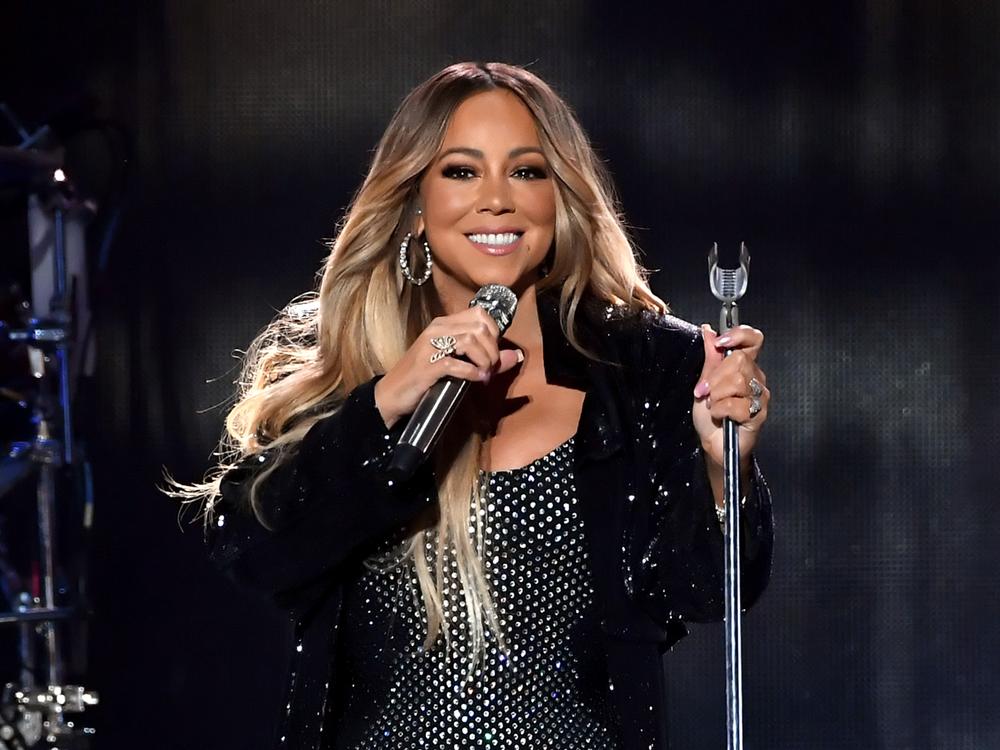 Mariah Carey performs during the 2018 iHeartRadio Music Festival.