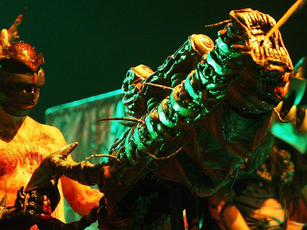 Metal band GWAR performs live onstage for the Viva La Bam tour at Roseland Ballroom on November 2, 2007 in New York City. (Photo by Roger Kisby/Getty Images)