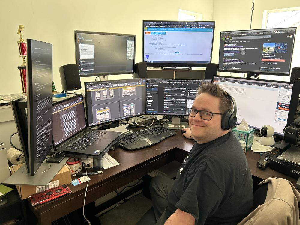 Eric Bishop helps run a Facebook group for people who got Ousia vials from Zappy Health and are trying to get their money back. Since Ousia gave up its regular pharmacy license on Jan. 31, he says, some people have been more successful.