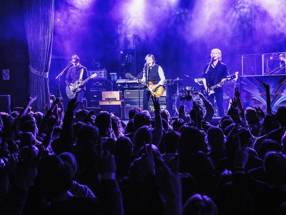 Paul McCartney plays at the Bowery Ballroom, a small club in New York City. Last week, he surprised audiences by playing three shows at the club, which usually plays host to up-and-coming indie rock bands.