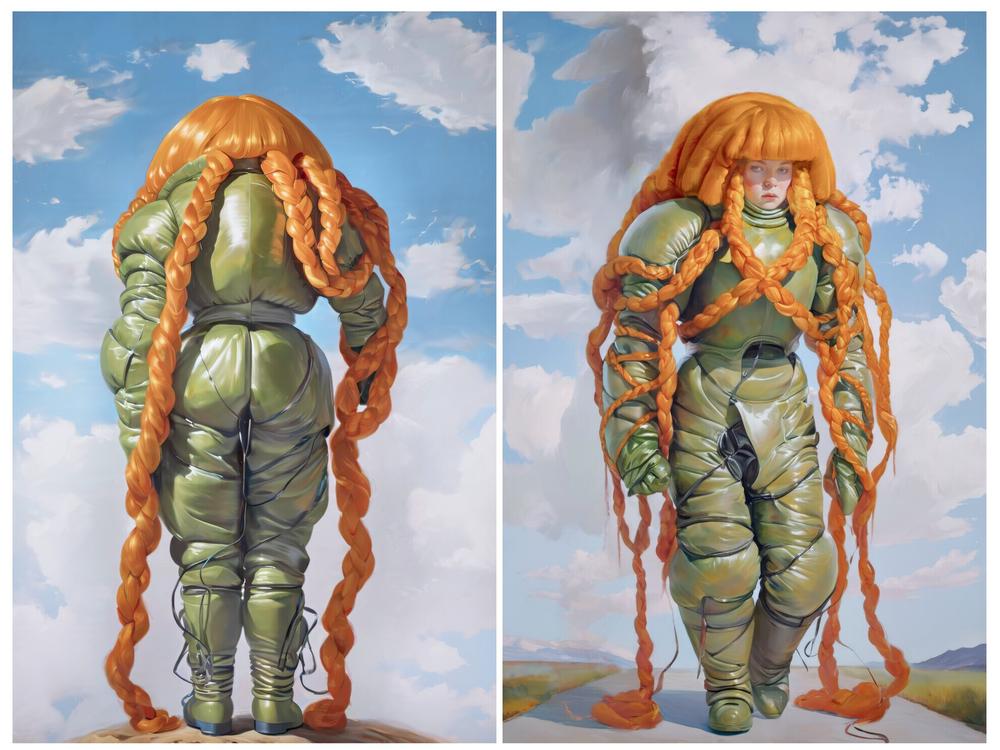 A diptych from Holly Herndon and Mat Dryhurst's 