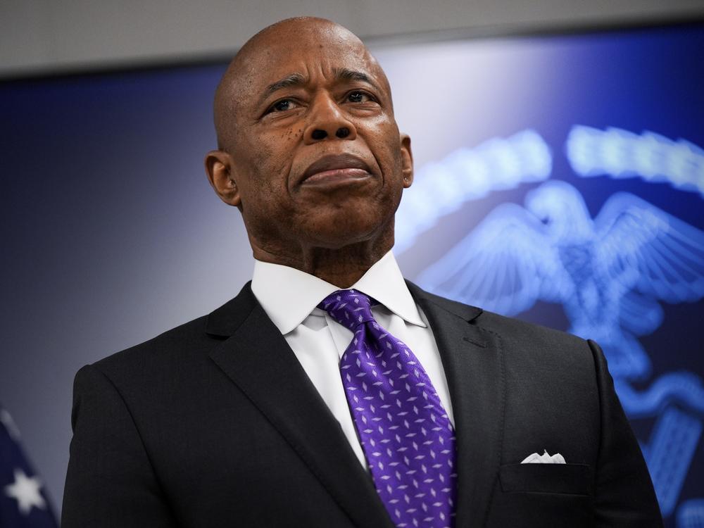 New York City Mayor Eric Adams attends an NYPD event Thursday in the Bronx borough of New York.
