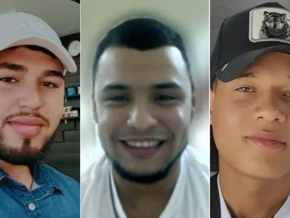 Yoiker David Sequera (left), Yoiner Purroy Roldán (center), and Mayfreed Durán Arapé (right) are part of the immigrants sent to Guantánamo Bay by the Trump administration.
