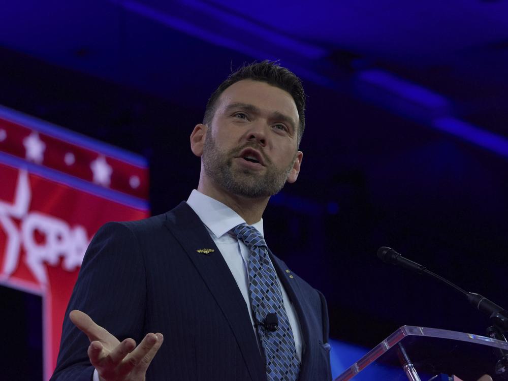 Jack Posobiec during the 2024 Conservative Political Action Conference on Feb. 23, 2024.