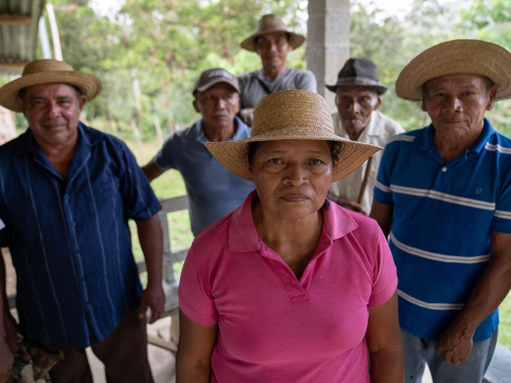 Digna Benite (center) calls her village of Limón de Chagres, a land made of love.