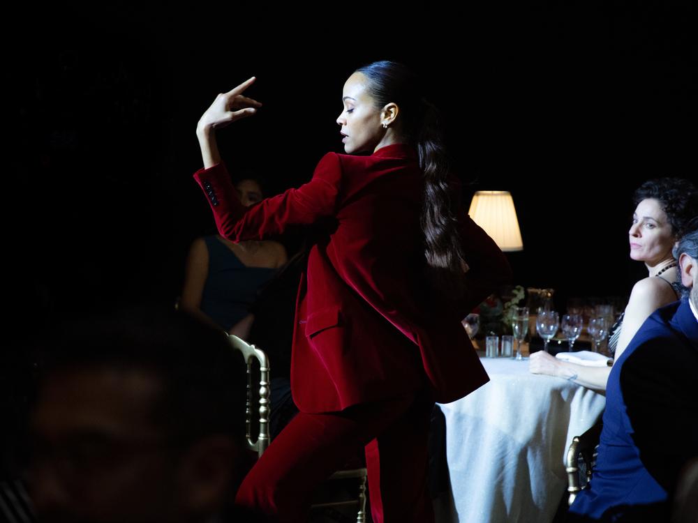 Zoe Saldaña performs 