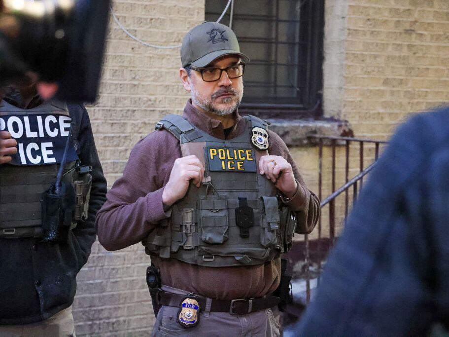 Caleb Vitello, the acting head of U.S. Immigration and Customs Enforcement, during operations in New York City last month.