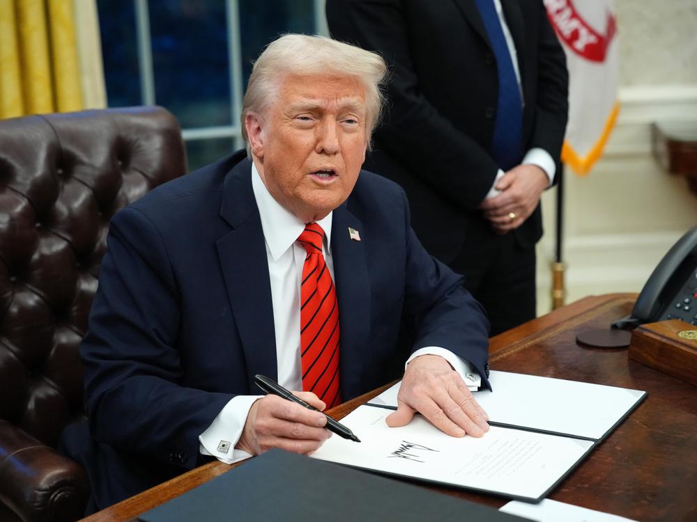 President Donald Trump says rampant drug smuggling and overdose deaths are largely the fault of three countries - Canada, China and Mexico - and he says tough tariffs are the answer. But Canada plays almost no role in the U.S. overdose crisis and drug deaths have been plummeting.